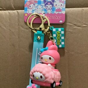 Sanrio My Melody Pink and Blue keychain